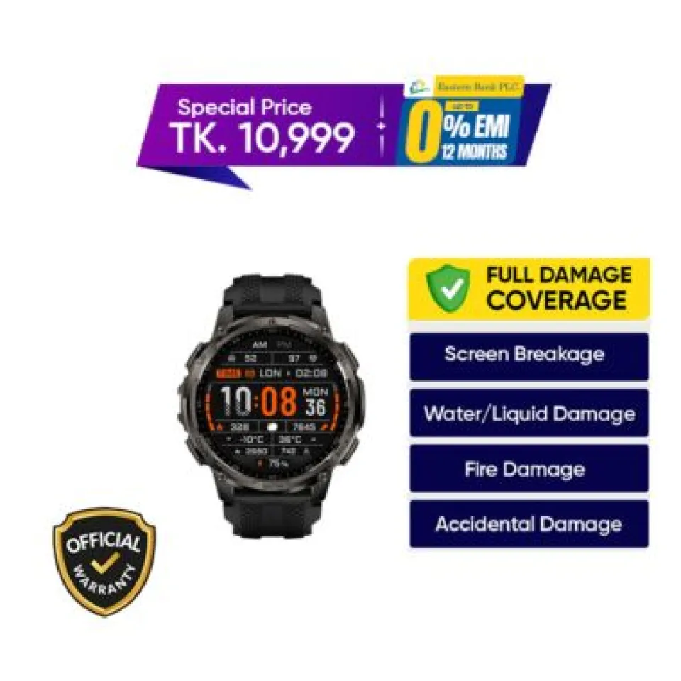 KOSPET TANK T4C AMOLED BT Calling Smart Watch with GPS