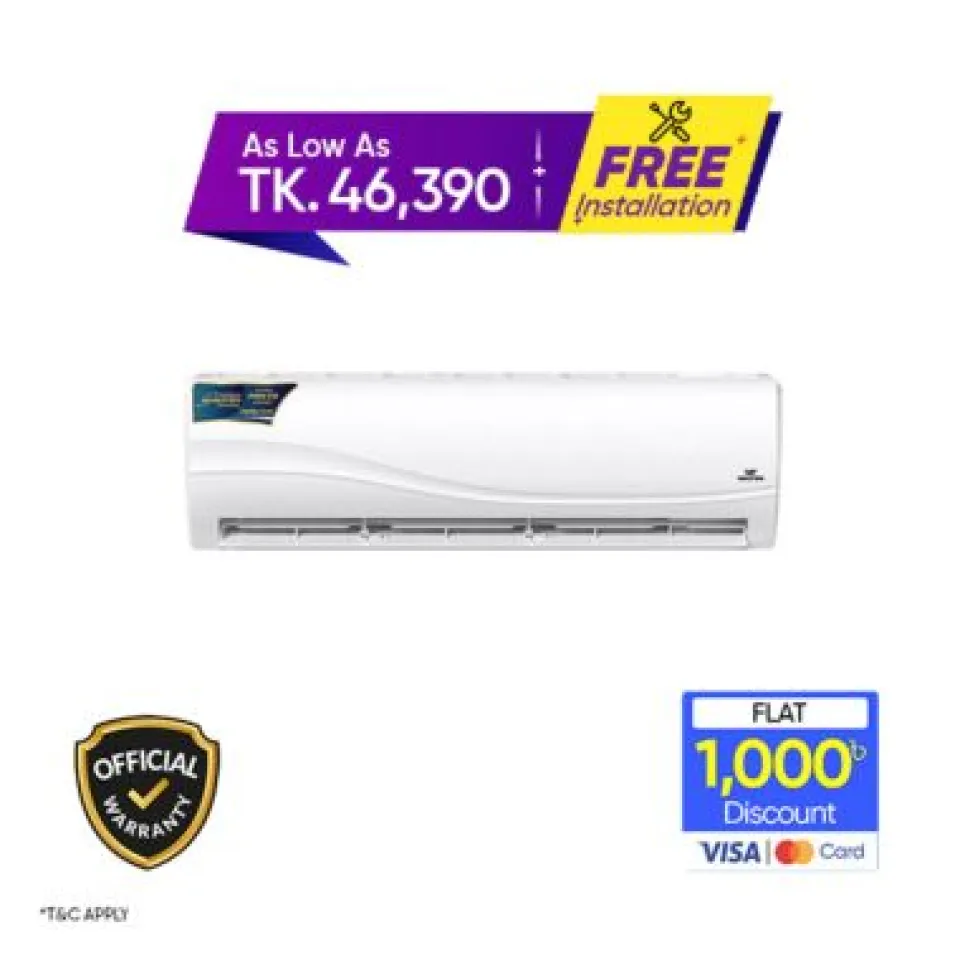 Walton 1.5 Ton Riverine Prime Intelligent Inverter Air Conditioner (WSI-RIVERINE-18M)