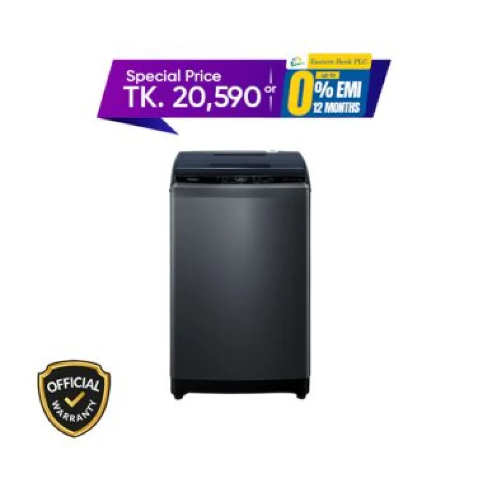 Haier 7.5Kg Top Loading Fully Automatic Washing Machine (HWM75-ABFIS6)-Starry Silver