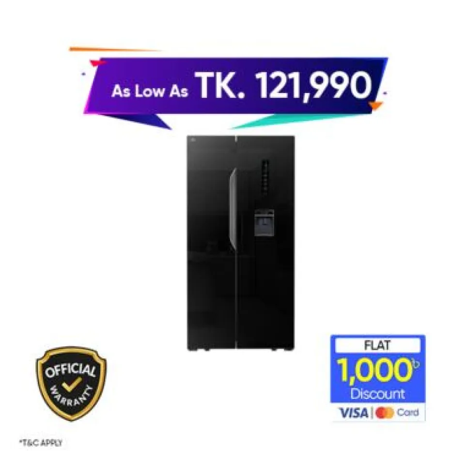 Haier HRF-622IBG 600L Side-by-Side No Frost Refrigerator
