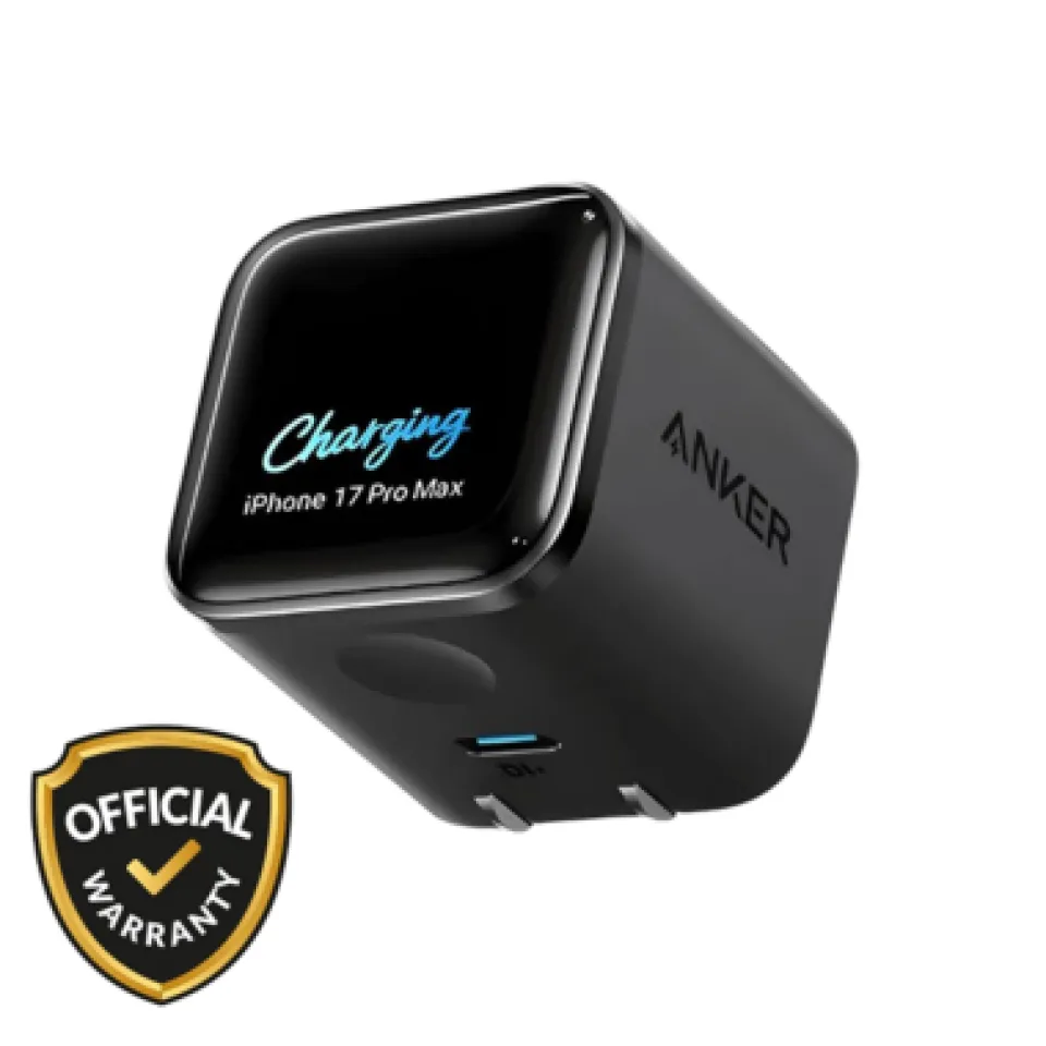 Anker Nano 45W GaN US Plug Fast Charging Adapter with Display (A121D)-Global Version