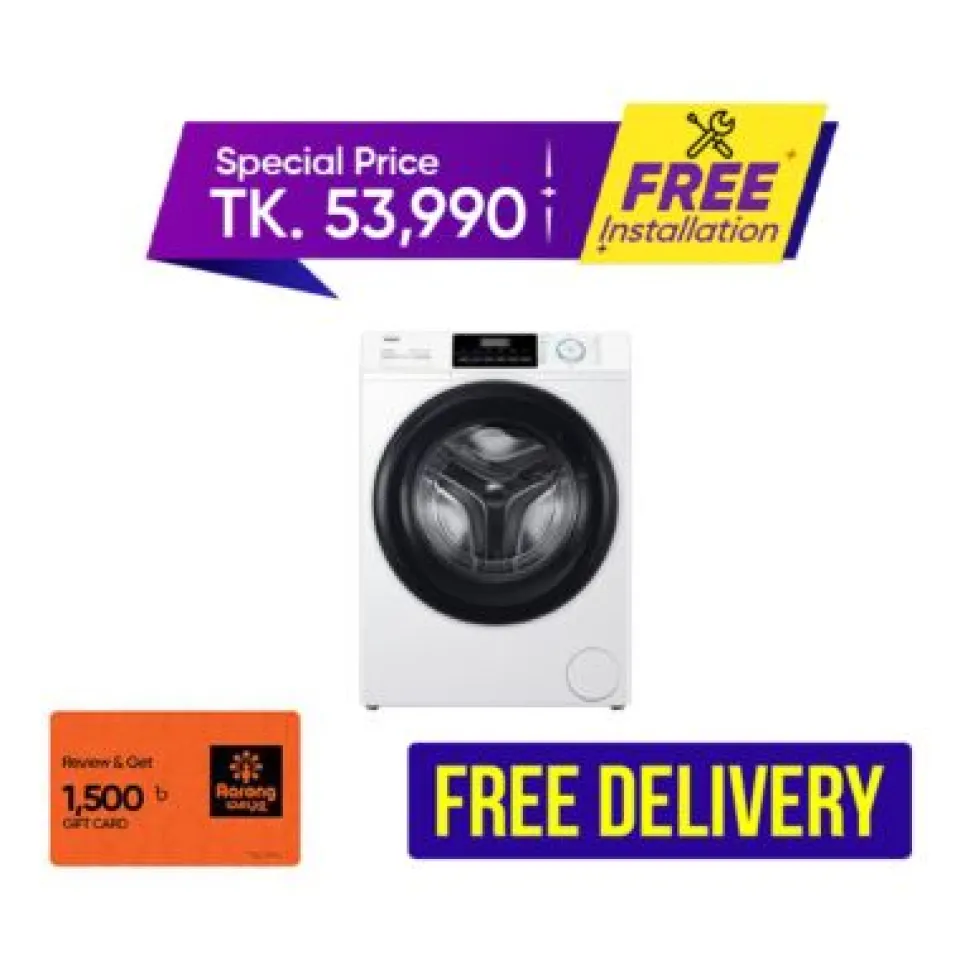 Haier 8 KG Inverter Front Load Washing Machine (HW80-BP12929A)